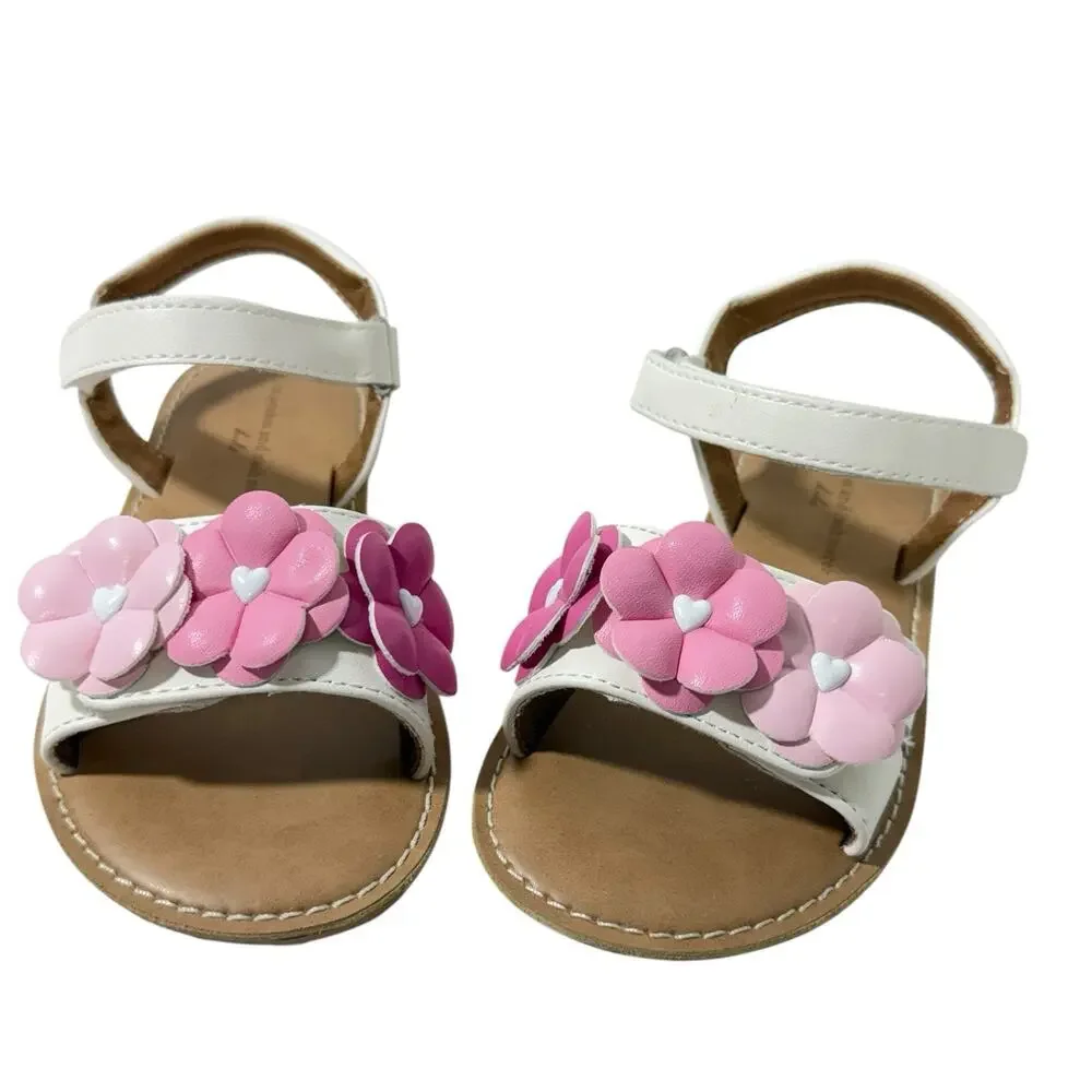 Cupcakes and Cashmere floral band Girls Adjustable Sandals SZ/10